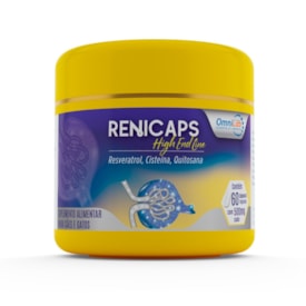 Renicaps High end Line OmiLab Suplemento Alimentar Cães e Gatos 500 mg 60 Cápsulas