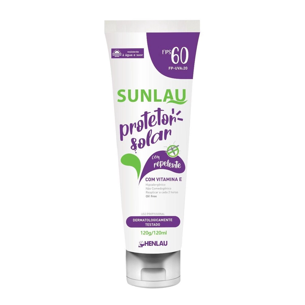 Repelente Protetor FPS 60 Sunlau 120g - Henlau Química