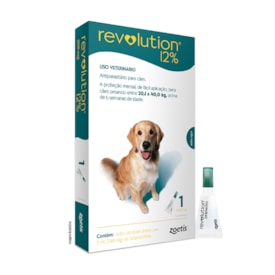 Revolution Antiparasitário Zoetis para Cães de 20,1 a 40kg 240mg 1 Pipeta
