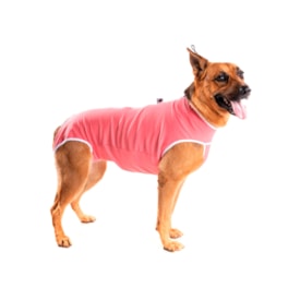 Roupa Pós-Cirúrgica Vest Pet para Cães Macho ou Fêmea (Unissex) Coral N 12