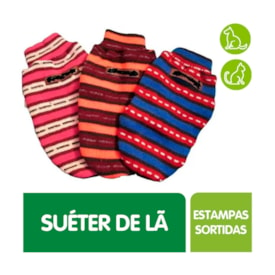  Roupa Suéter de Lã Griff Patas para Cães e Gatos Estampas Sortidas