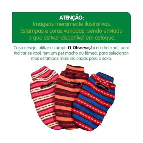  Roupa Suéter de Lã Griff Patas para Cães e Gatos Estampas Sortidas - imagem adicional