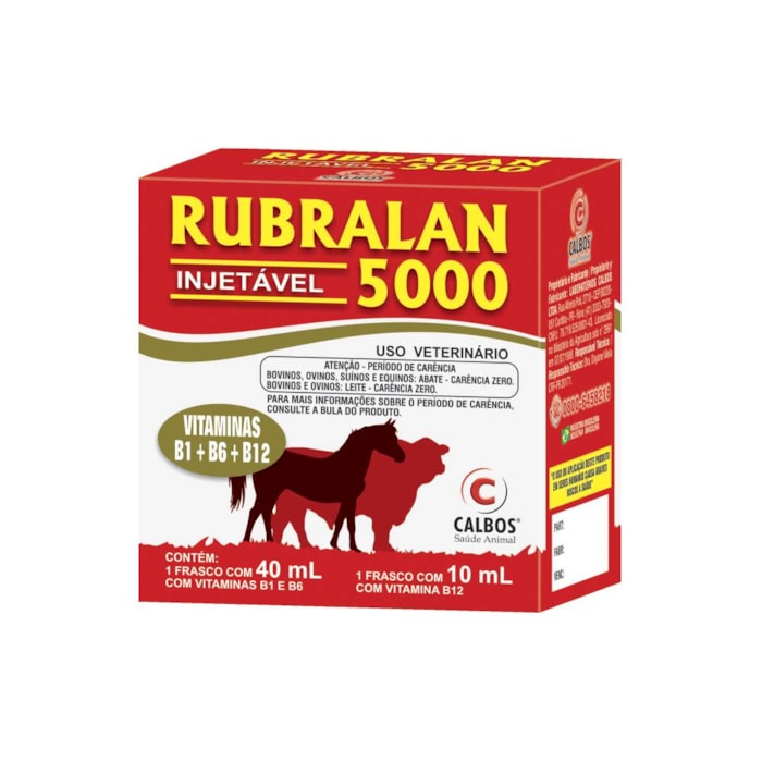 Rubralan 5000 Suplemento Injetável Calbos