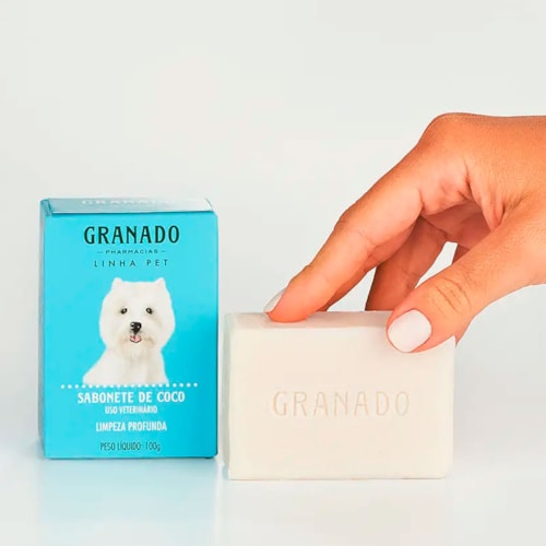 Sabonete de Coco Granado para Pets Limpeza Profunda 100 g - imagem adicional
