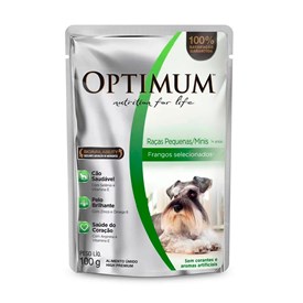Sachê Alimento Úmido Optimum para Cães Adultos Raças Pequenas 100 g