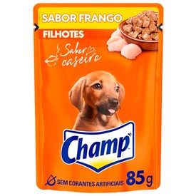 Sachê Champ Cães Filhotes Frango 85g