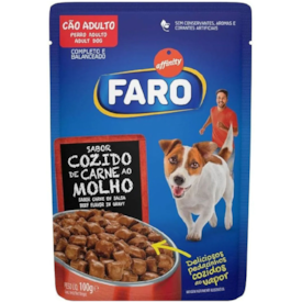 Sachê Faro para Cães Adultos Sabor Carne 85g