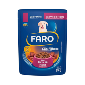 Sachê Faro para Cães Filhotes Sabor Carne 85g