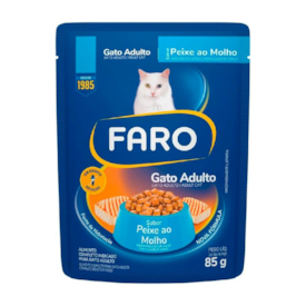 Sachê Faro para Gato Adulto Sabor Peixe 85g