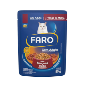 Sachê Faro para Gatos Adultos Sabor Frango 85g