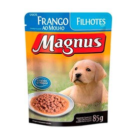 Sachê Magnus para Cães Filhotes Sabor Frango ao Molho 85g