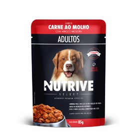 Sachê Nutrive Select para Cães Adultos Sabor Carne, Arroz e Abóbora 85g