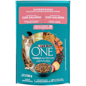 Sachê One para Gato Sabor Salmão 85g