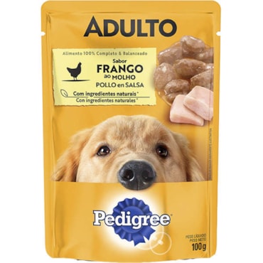 Sachê Pedigree para Cães Adultos Sabor Frango ao Molho 100g