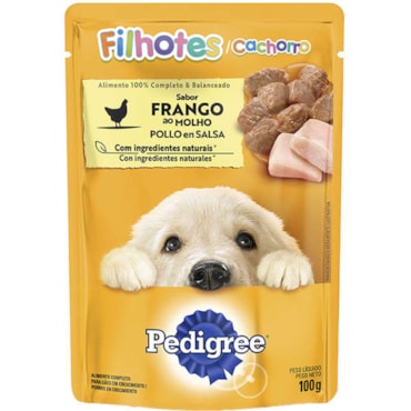 Sachê Pedigree para Cães Filhotes Sabor Frango ao Molho 100g
