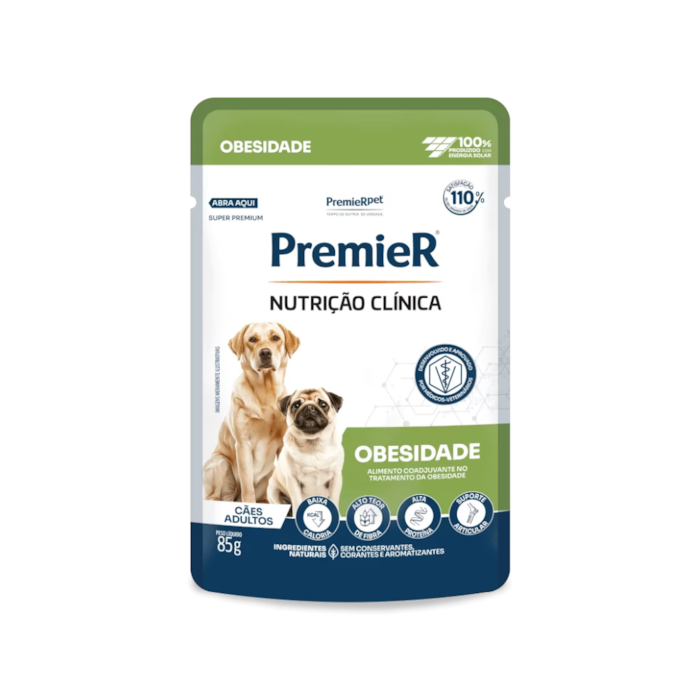 Sachê PremieR Nutrição Clínica Obesidade Cães Adultos 85 g
