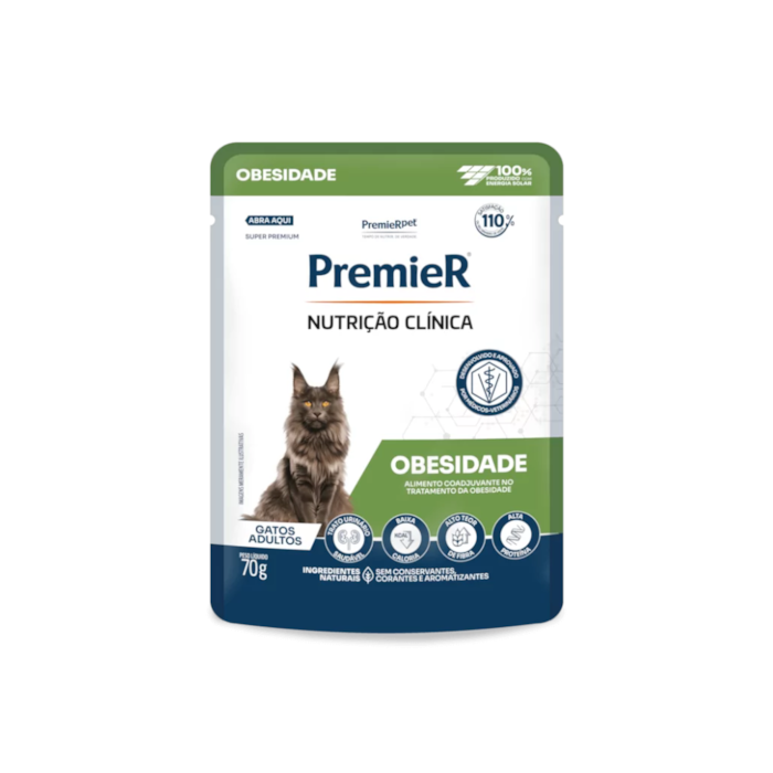 Sachê PremieR Nutrição Clínica Obesidade Gatos Adultos 70 g