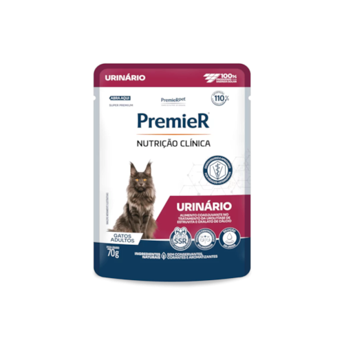 Sachê PremieR Nutrição Clínica Urinário Gatos Adultos 70 g