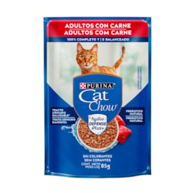 Sachê Purina Cat Chow para Gatos Adultos Sabor Carne 85 g