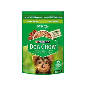 Sachê Purina Dog Chow Extra Life para Cães Filhotes de Todos os Tamanhos Carne 100g