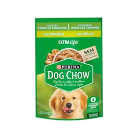 Sachê Purina Dog Chow Extra Life para Cães Filhotes de Todos os Tamanhos Frango 100g