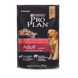 Sachê Purina Pro Plan para Cães Adultos Sabor Carne 100g
