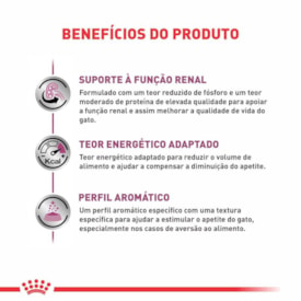 Sachê Ração Royal Canin Vet Diet Feline Renal para Gatos 85g - imagem adicional
