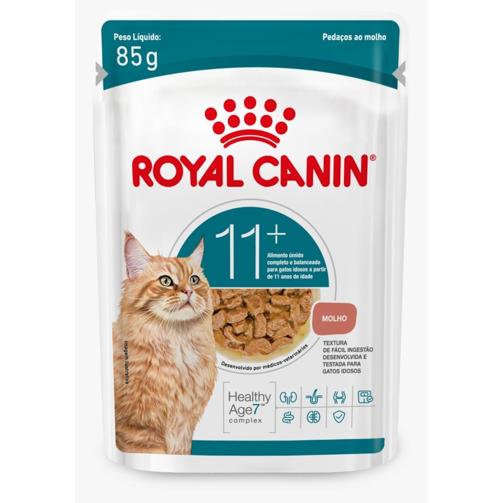 Sachê Royal Canin Feline Ageing 11+ Gatos Idosos 85g