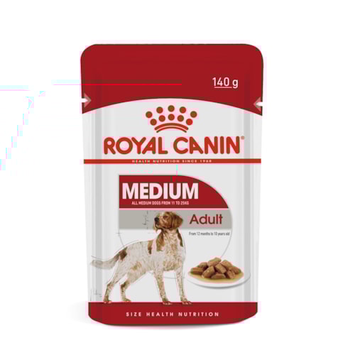 Sachê Royal Canin para Cães Adultos Raças Médias 140g