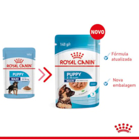 Sachê Royal Canin para Cães Filhotes Raças Grandes 140g - imagem adicional