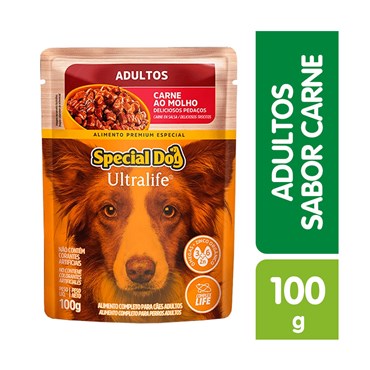 Sachê Special Dog para Cães Adultos Sabor Carne ao Molho 100 g