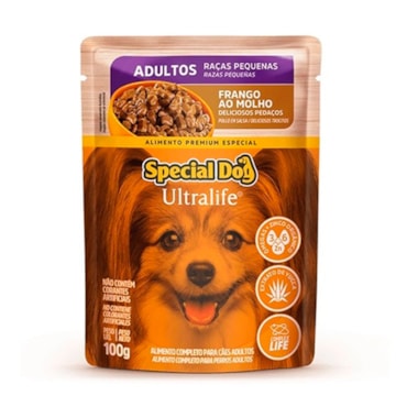 Sachê Special Dog Ultralife para Cães Adultos Raças Pequenas Sabor Frango ao Molho 100 g
