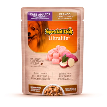 Sachê Special Dog Ultralife para Cães Adultos Raças Pequenas Sabor Frango ao Molho 100 g - imagem adicional