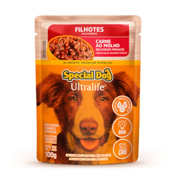 Sachê Special Dog Ultralife para Cães Filhotes Sabor Carne ao Molho 100 g - imagem adicional