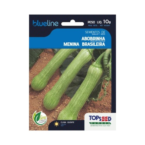 Semente Abobrinha Menina Brasileira Topseed 10g 
