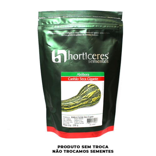 Semente de Abóbora Canhão Seca Gigante - Horticeres