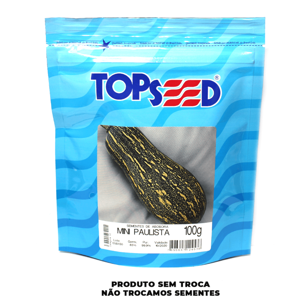 Semente de Abóbora Mini Paulista Topseed 100g