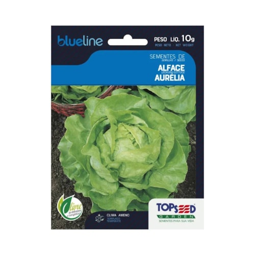 Semente de Alface Aurélia (Manteiga) Topseed 10g 
