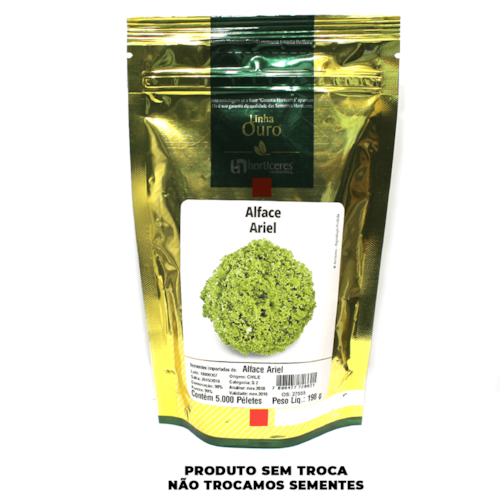 Semente de Alface Crespa Ariel Peletizada Linha Ouro 5.000 Sementes - Horticeres - imagem adicional