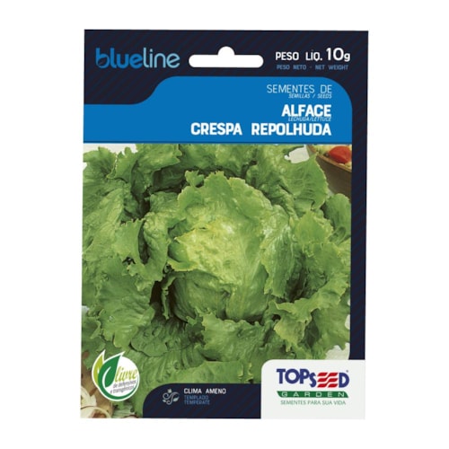 Semente de Alface Crespa Repolhuda Topseed 10g 