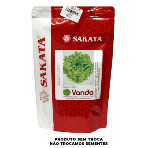 Semente de Alface Vanda Peletizada Pigmento 5% - Sakata
