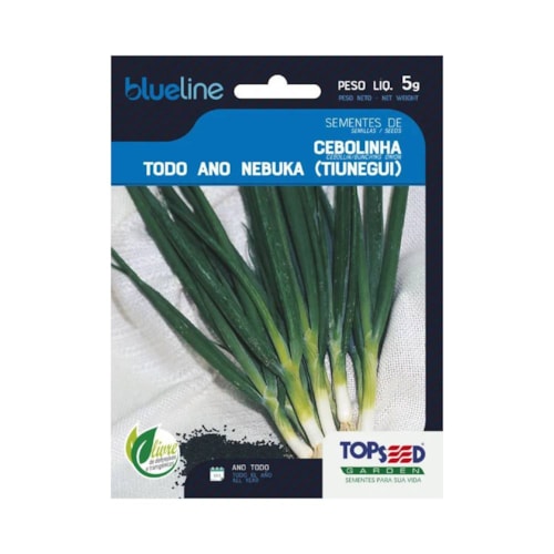 Semente de Cebolinha Todo Ano Nebuka (Tiunegui) Topseed 5g 