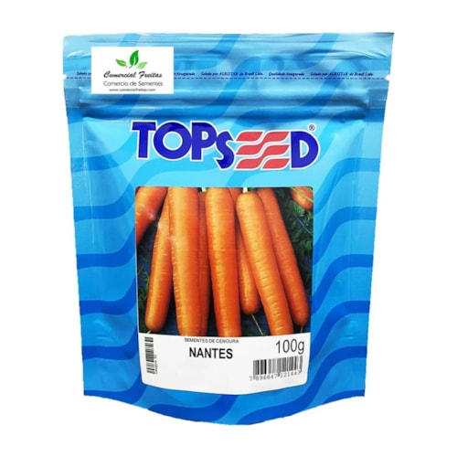 Semente de Cenoura Nantes Topseed 100g 