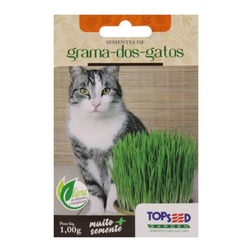 Semente de Grama dos Gatos Topseed 1g 