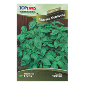 Semente de Manjericão Alfavaca Genovese 100mg - Topseed