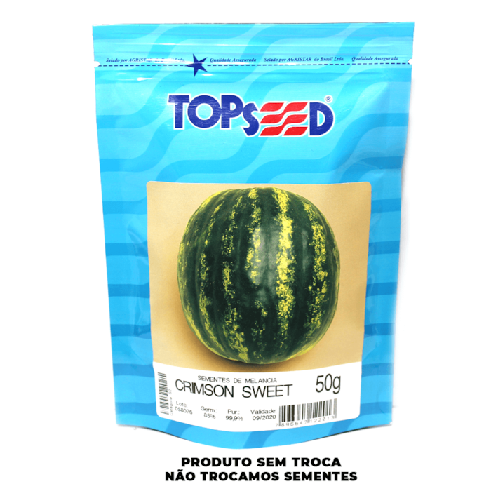 Semente de Melancia Crimson Sweet TopSeed 50g 