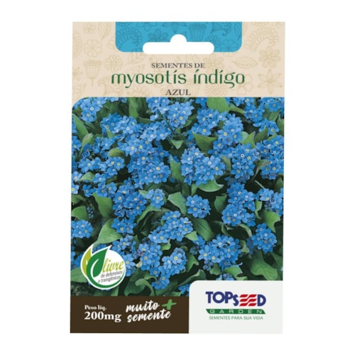 Semente de Myosotis Índigo Azul Topseed 200mg 
