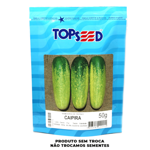Semente de Pepino Caipira Topseed 50g  - imagem adicional