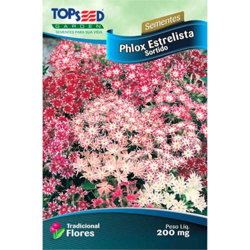 Semente de Phlox Estrelista Sortido Topseed 200mg  - imagem adicional