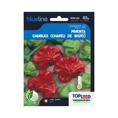 Semente de Pimenta Cambuci (Chapéu de Bispo) Topseed 2,5g 